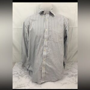 Giordano Quality Apprarel Long Sleeve Button Down Shirt Mens M Blue Stri…​​